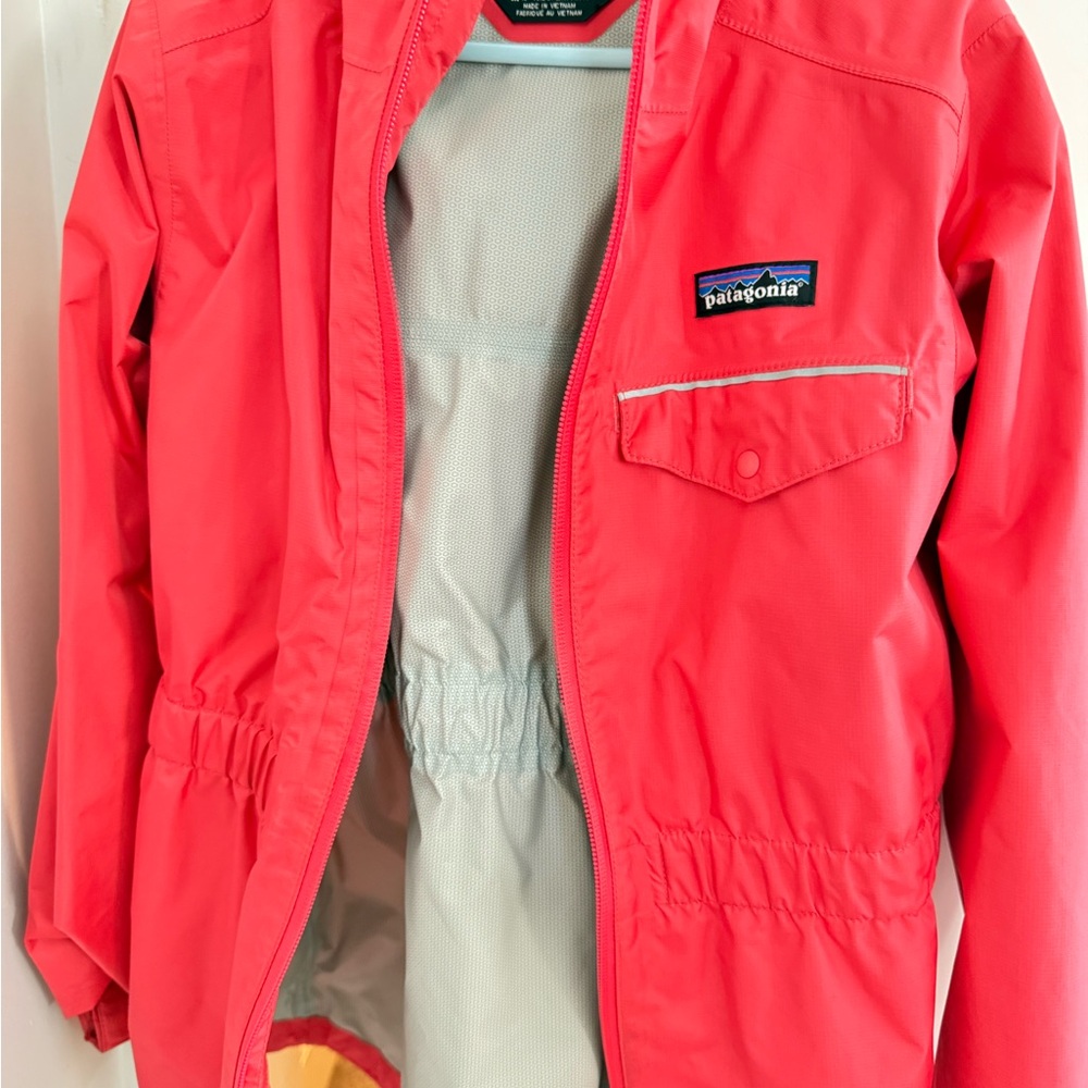 Patagonia Kids Vibrant Red Raincoat